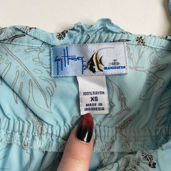 Y2K blue floral tank top - Picture 5 of 8